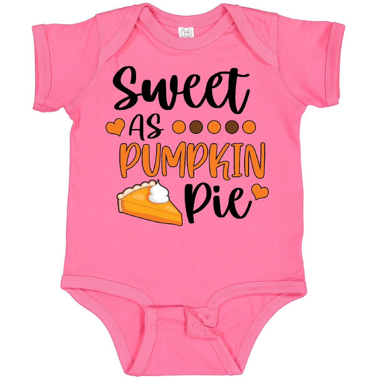 Inktastic Thanksgiving Sweet As Pumpkin Pie Baby Bodysuit - Cute Holiday Outfit for Infants & Toddlers - Perfect for Family Gatherings, Photo Shoots & Fall Festivals