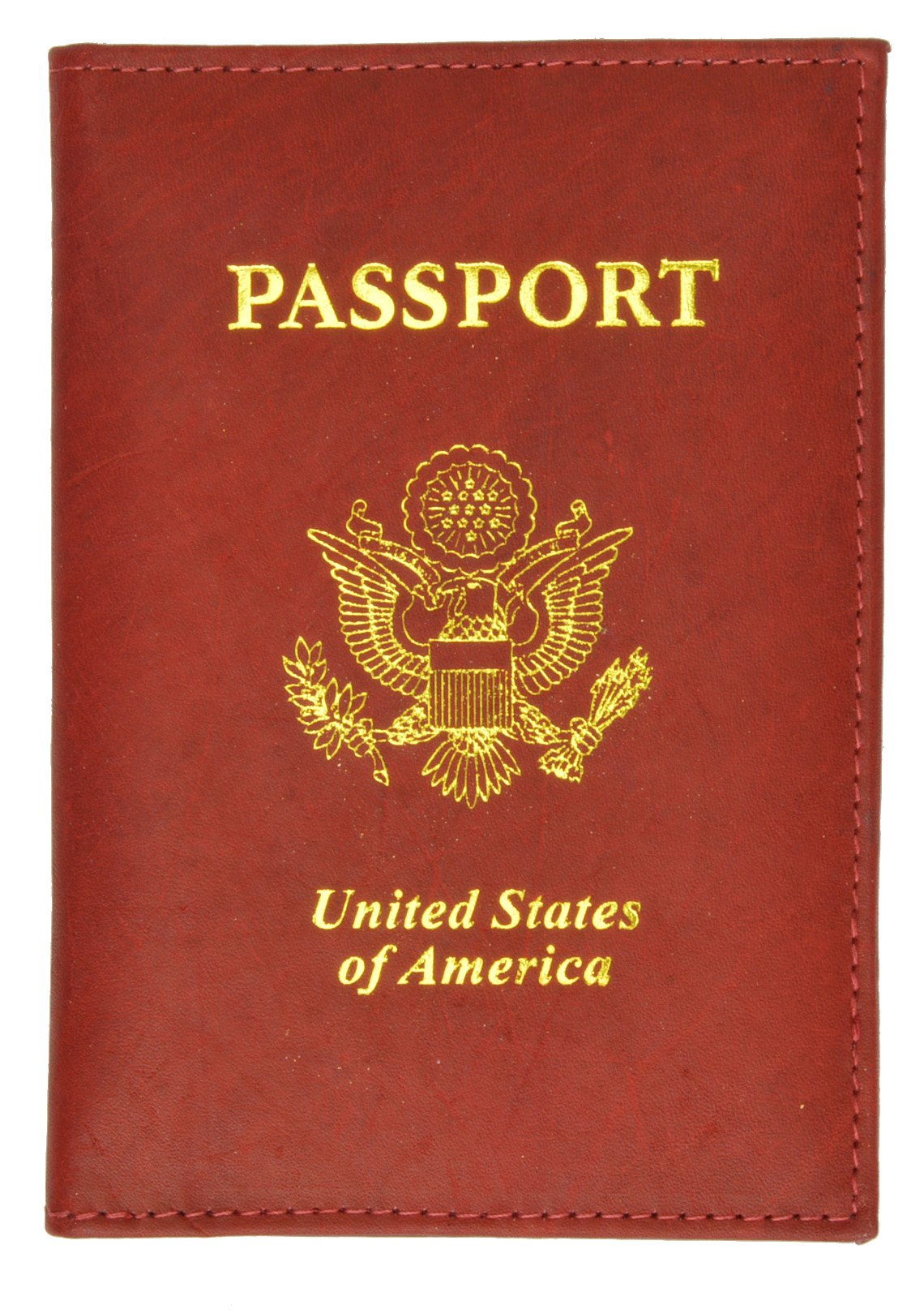 Premium MARSHAL Unisex Leather Travel Wallet Passport Cover - RFID Blocking, Multiple Card Slots (Red) - Ideal for International Travel, Business Trips & Daily Use