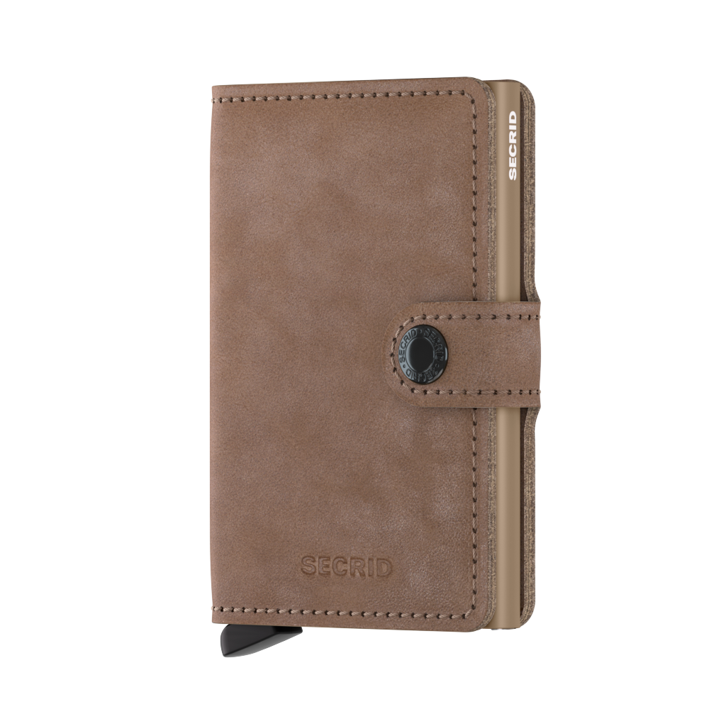 SECRID Vintage Leather Mini Wallet for Women & Men - RFID Blocking Slim Card Holder - Perfect for Travel, Business & Everyday Use