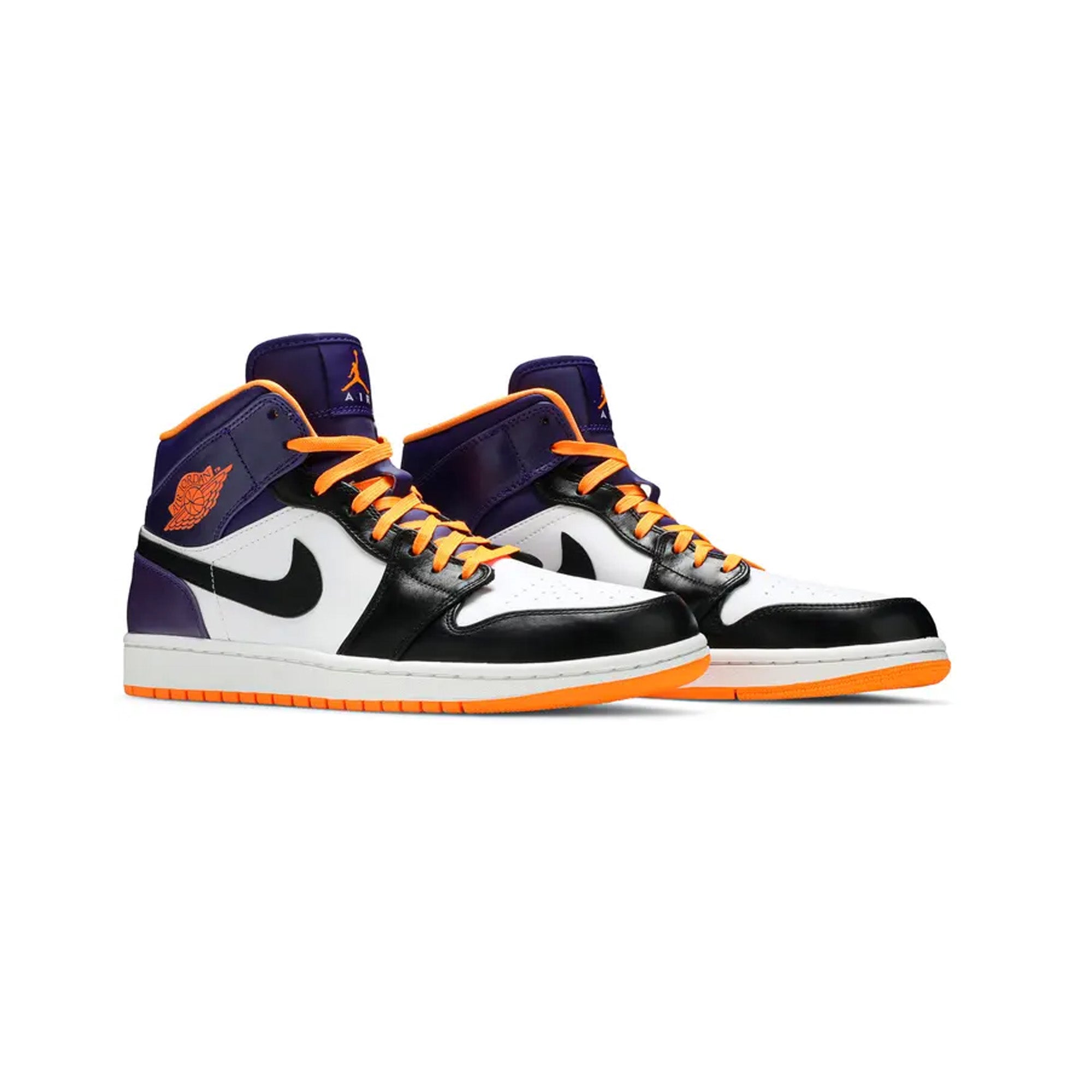 Air Jordan 1 Mid 'Phoenix Suns' Basketball Shoes (2013) - Men's Retro Sneakers for Streetwear & Court Performance