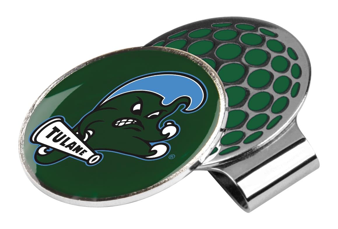LinksWalker Collegiate Team Magnetic Golf Ball Marker with Hat Clip Holder – Perfect for Golf Tournaments, Practice & Gifts