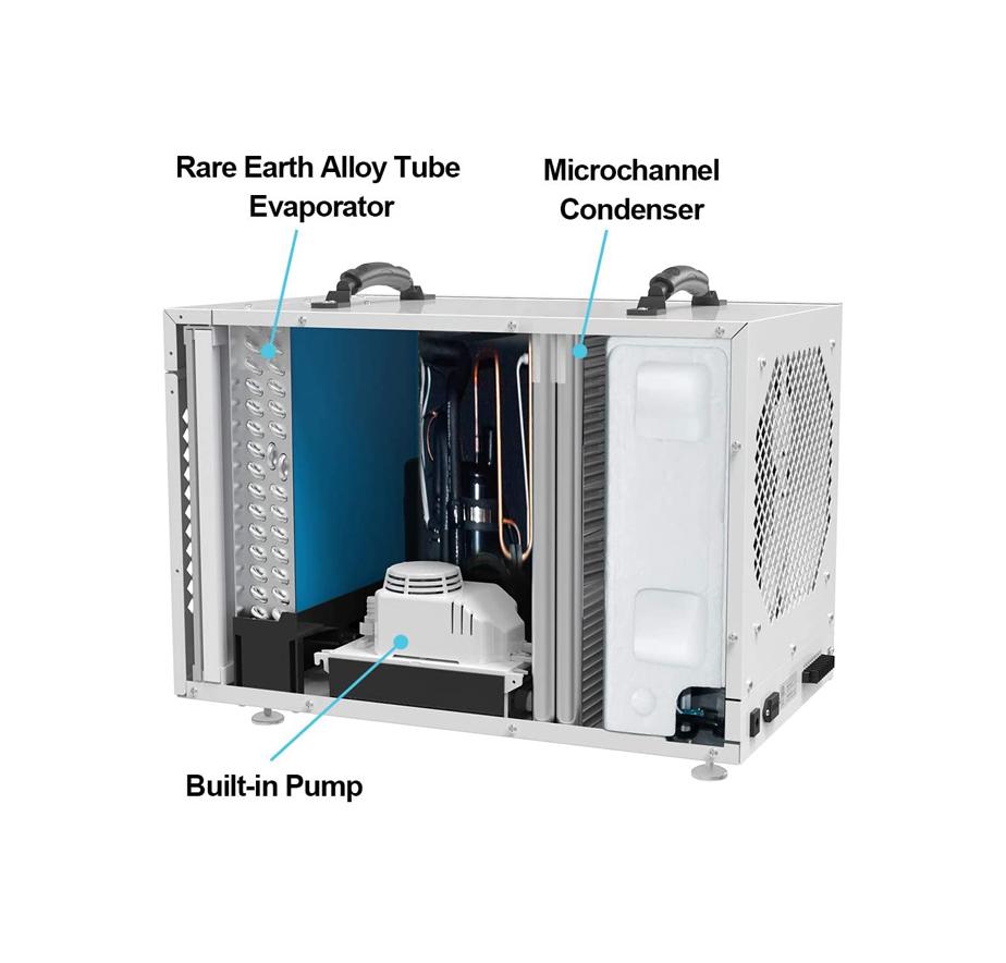 AlorAir Sentinel HDi120 120-Pint Crawl Space Dehumidifier with Built-in Condensate Pump - Ideal for Basements, Cellars, and Damp Areas - Prevents Mold & Moisture Damage