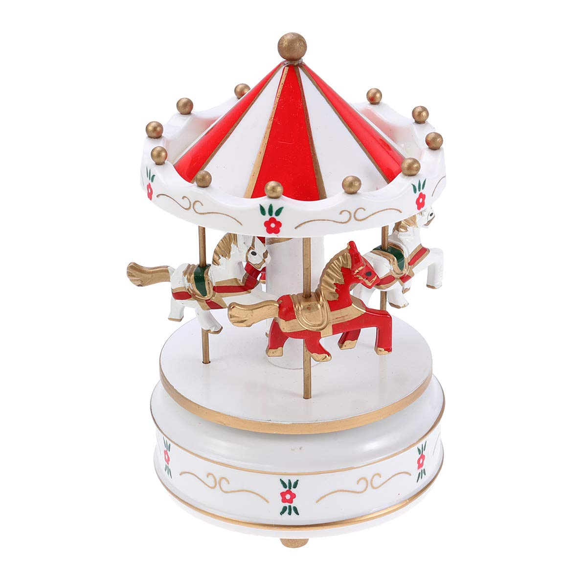 SEWACC Miniature Carousel Ornament - Handcrafted Box Carousel Decor for Christmas Tree, Home, and Party Decorations | Perfect for Holiday Gifts, DIY Crafts, and Collectibles