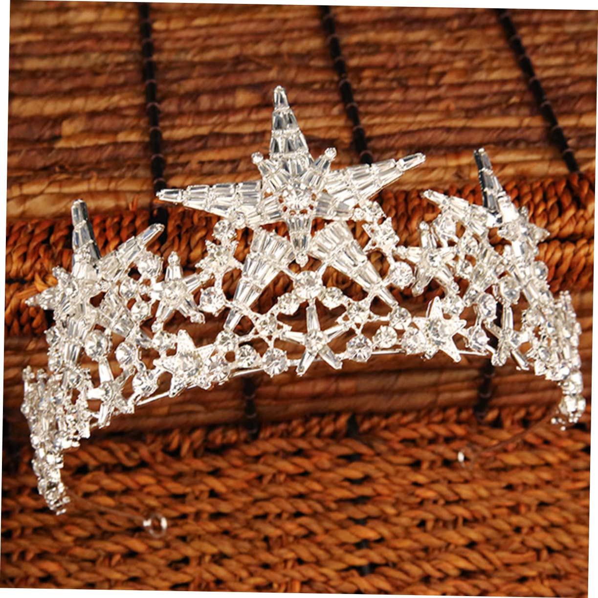 Beavorty 2pcs Crystal Headpiece Bandana Headband - Rhinestone Headwear for Women, Bridal Tiara & Wedding Hair Accessories - Perfect for Brides, Prom, Parties & Special Occasions