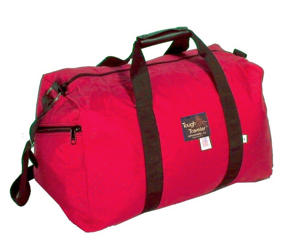 Premium Small Red Duffel Bag - Made in USA - Durable Travel & Gym Bag for Men & Women - Perfect for Weekend Trips, Workouts & Carry-On Luggage
