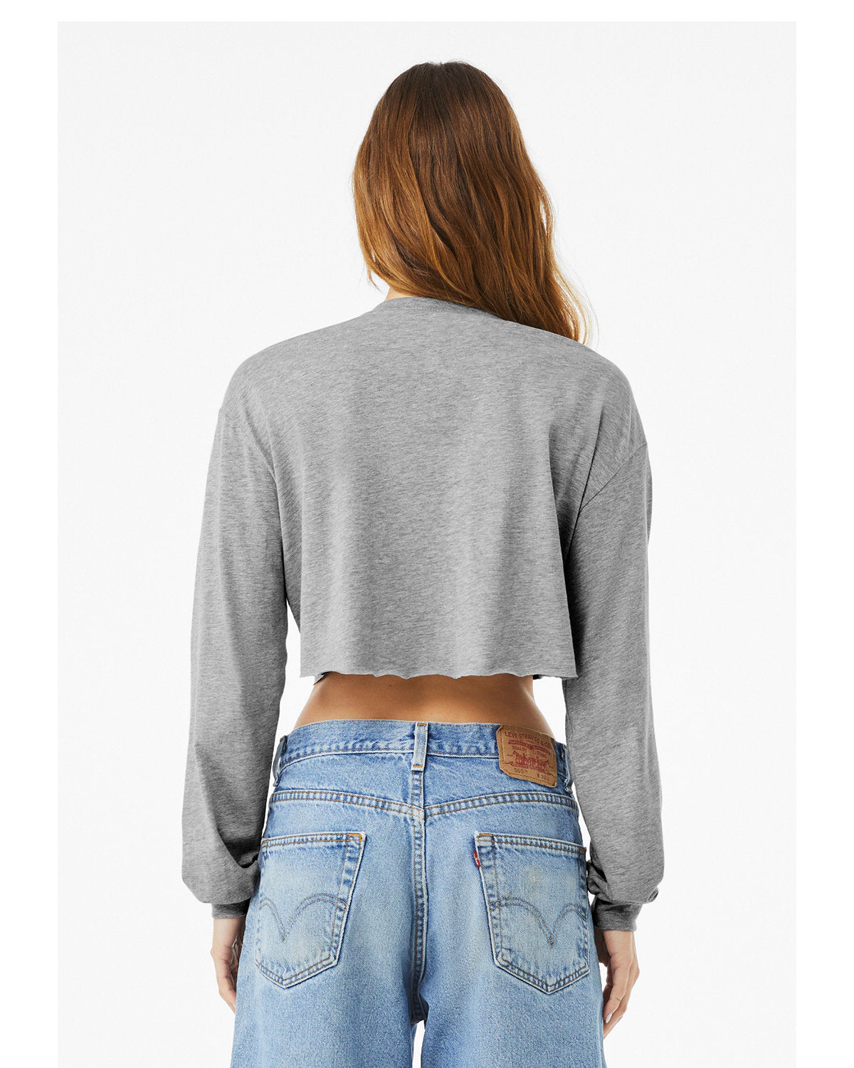 Bella + Canvas 6501B Women's Cropped Long Sleeve T-Shirt - Soft Cotton Tee for Casual Wear, Workout & Layering | Perfect for Everyday Outfits & Gym Sessions
