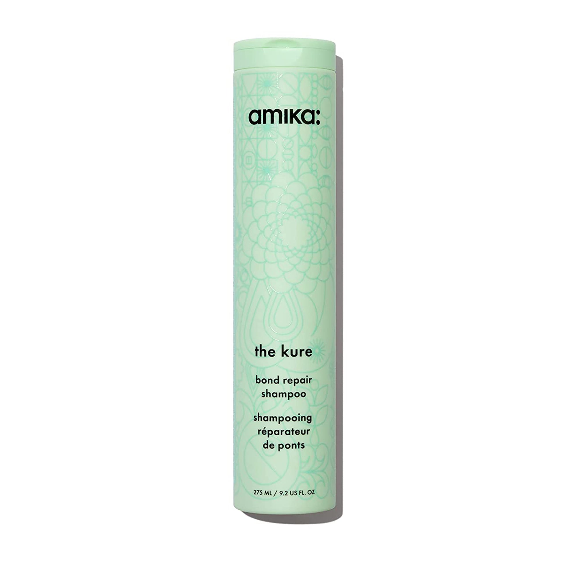 Amika The Kure Repair Shampoo and Conditioner Set - 9.2oz Duo for Damaged Hair - Sulfate-Free, Vegan & Cruelty-Free Hair Care ($56 Value) - Perfect for Color-Treated, Dry & Brittle Hair at Home or Salon Use