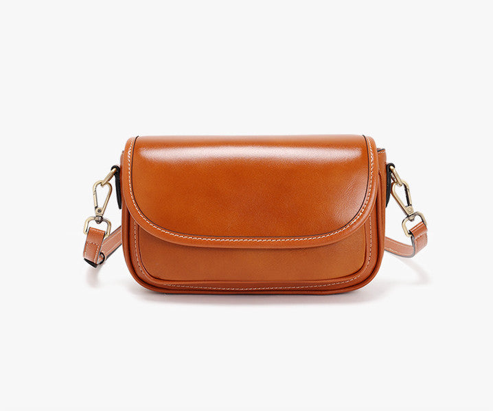 Stylish Leather Flap Crossbody Bag for Women - Fashionable Shoulder Purse for Daily Use, Travel & Shopping