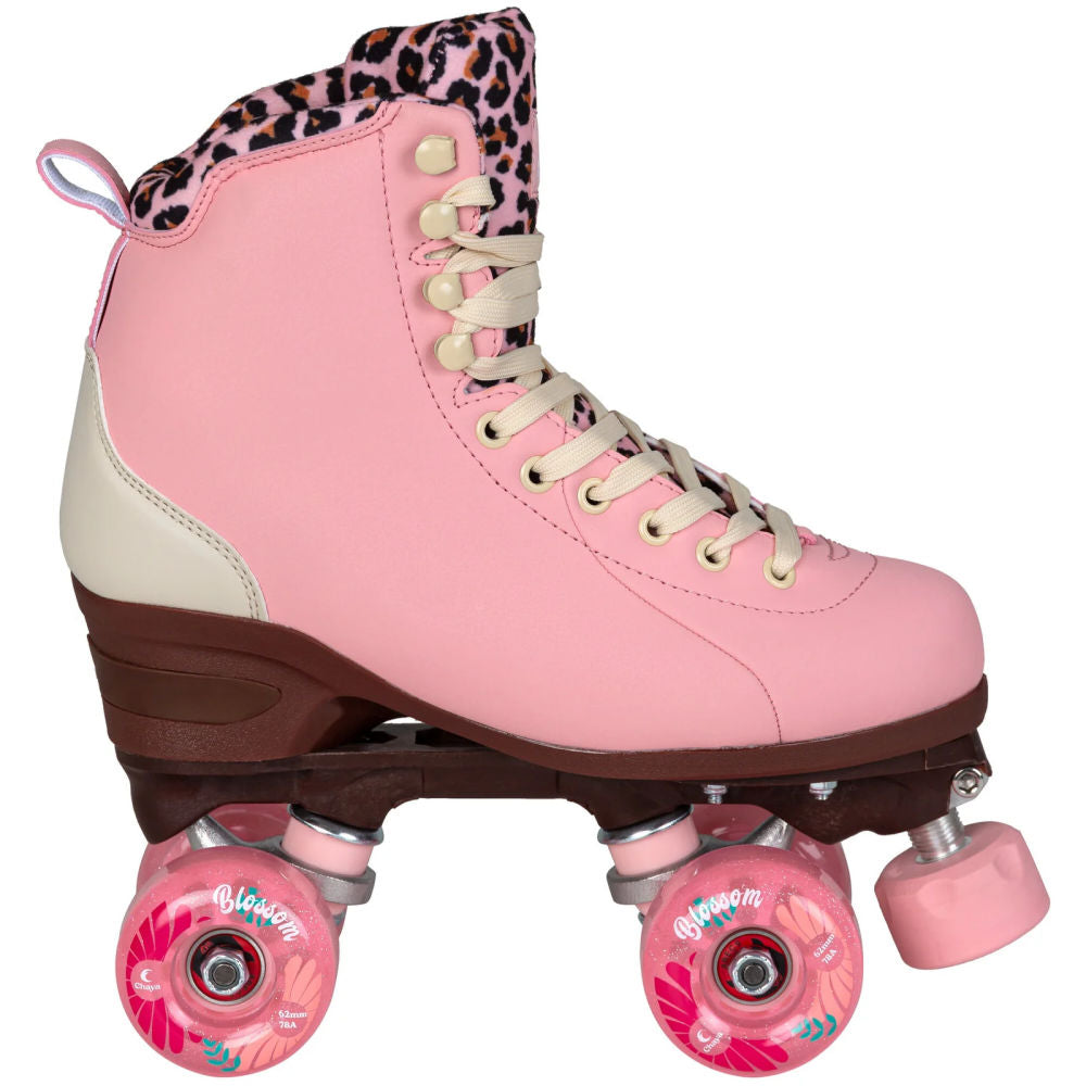 Chaya Miyu Roller Skates for Women & Men - Adjustable Outdoor/Indoor Quad Skates with Light-Up Wheels - Perfect for Rink, Park, Street Skating & Roller Derby