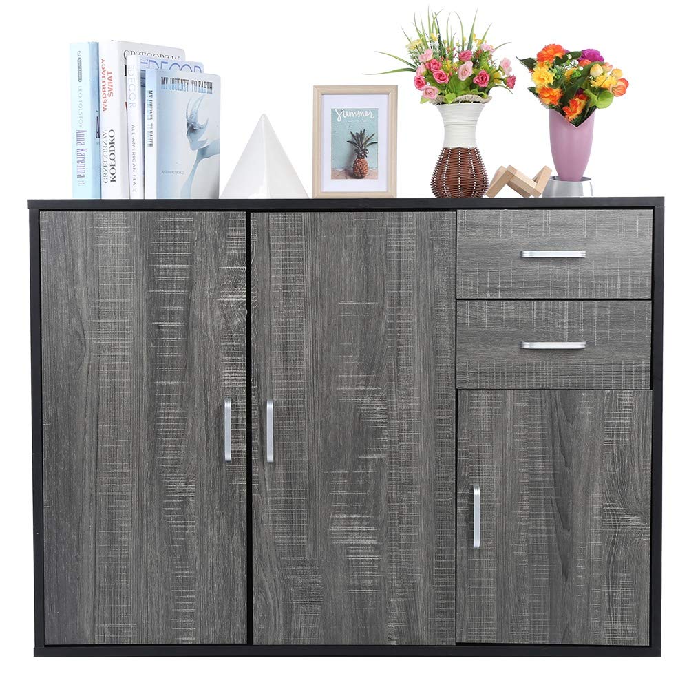 Modern Sideboard Buffet with Storage - Entryway, Kitchen, Office & Living Room Cabinet - Drawers & Shelves for Home Organization - Perfect for Dining Room, Hallway & Sofa Table Use