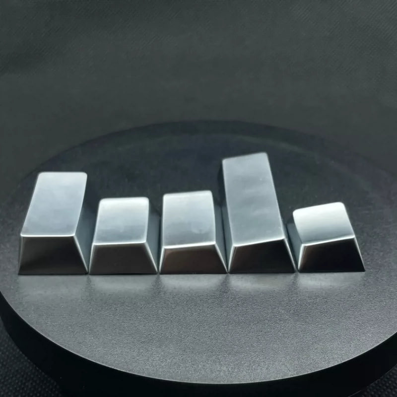 Custom Metal Keycaps for Mechanical Keyboards - Personalized Large Keycaps with Premium Metallic Finish (Blank/Unengraved) - Perfect for Gaming, Typing & Keyboard Enthusiasts