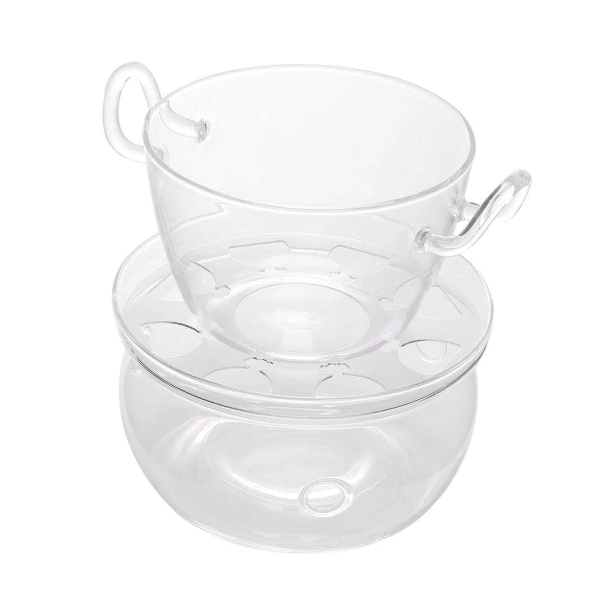 NUOBESTY Stainless Steel Chocolate Melting Pot Set - Double Boiler Fondue Pan for Cheese, Candy & Chocolate - Mini Chocolates Glass Milk Powder Can - Perfect for Home Baking, Dessert Making & Candy Crafting