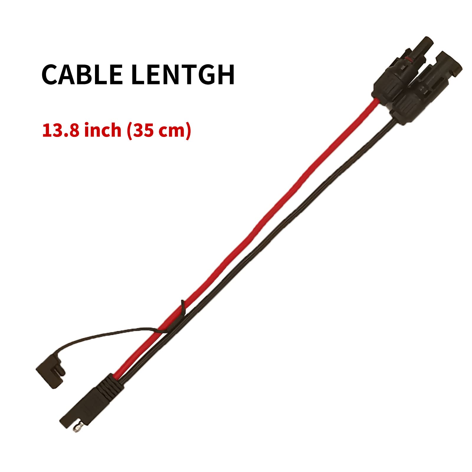 10 AWG SAE to Solar Panel Adapter Cable - Heavy Duty RV Solar Connector with Polarity Reverse Plug for Off-Grid Power Systems, Solar Charging & Mobile Applications