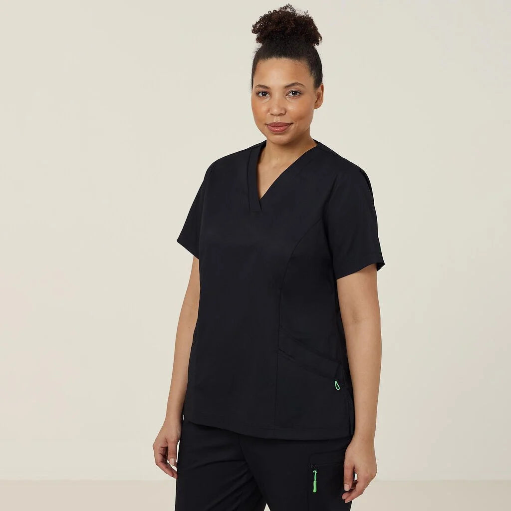 Next Generation Antibacterial Active Florence Scrub Top - Breathable Medical Uniform for Nurses & Healthcare Professionals - Perfect for Hospitals, Clinics & Long Shifts