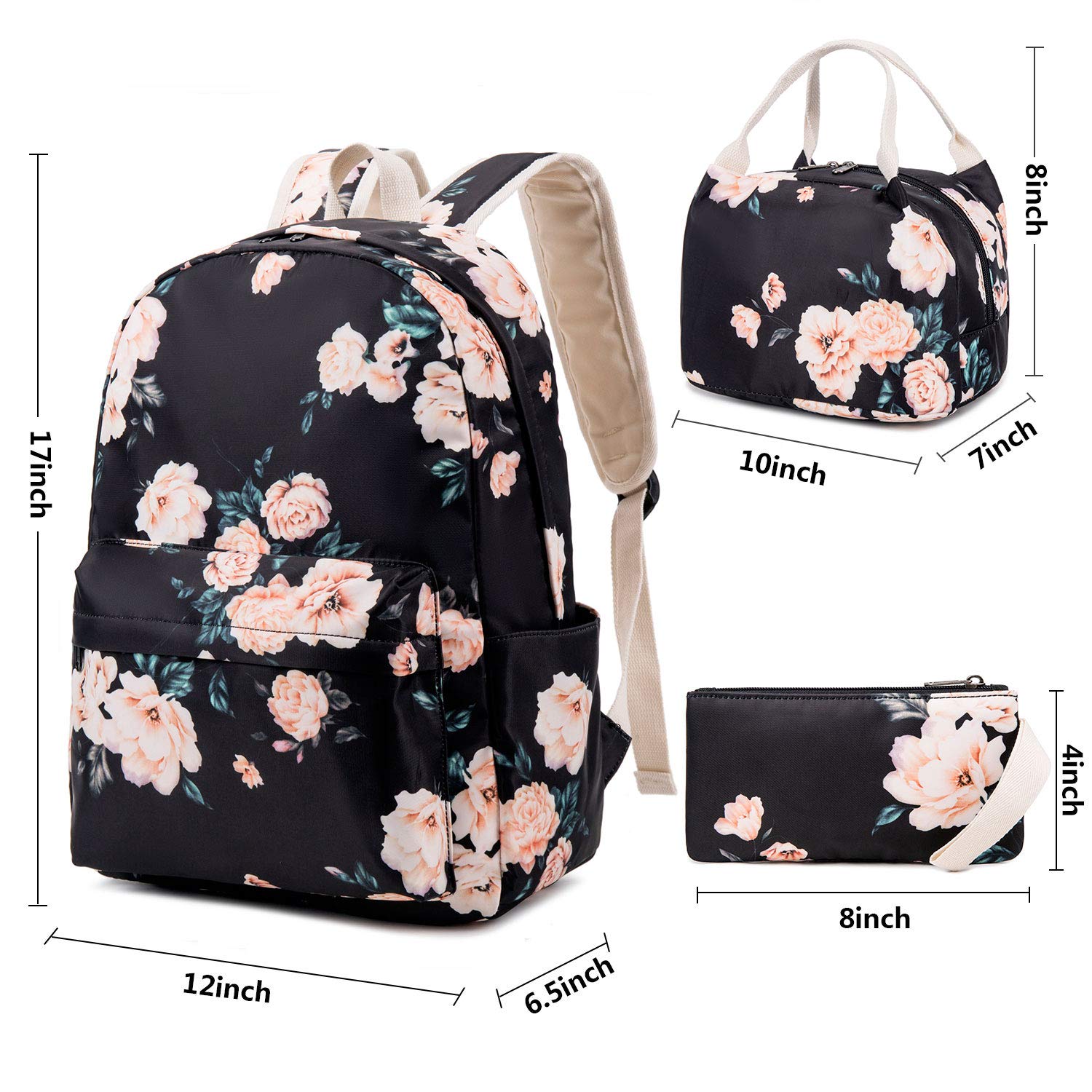 Stylish Lightweight Teen Girls School Backpack - Durable Laptop Bookbag for High School, College & Travel - Perfect for Everyday Use, Campus Life & Weekend Getaways