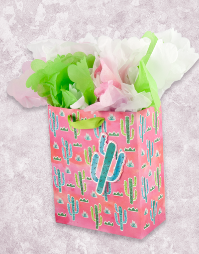Premium Cactus Garden Gift Bags - Eco-Friendly Party Favors & Wedding Souvenirs | Perfect for Birthday, Bridal Shower & Housewarming Gifts