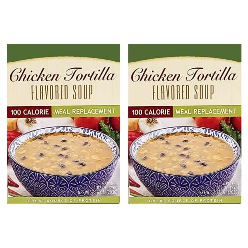 HealthyWise High Protein Chicken Tortilla Soup - 2 Pack (15g Protein, Low Calorie, Low Fat, Low Carb) | Ideal Protein Compatible | 7 Servings Per Box | Perfect for Weight Loss, Keto Diet & Quick Healthy Meals