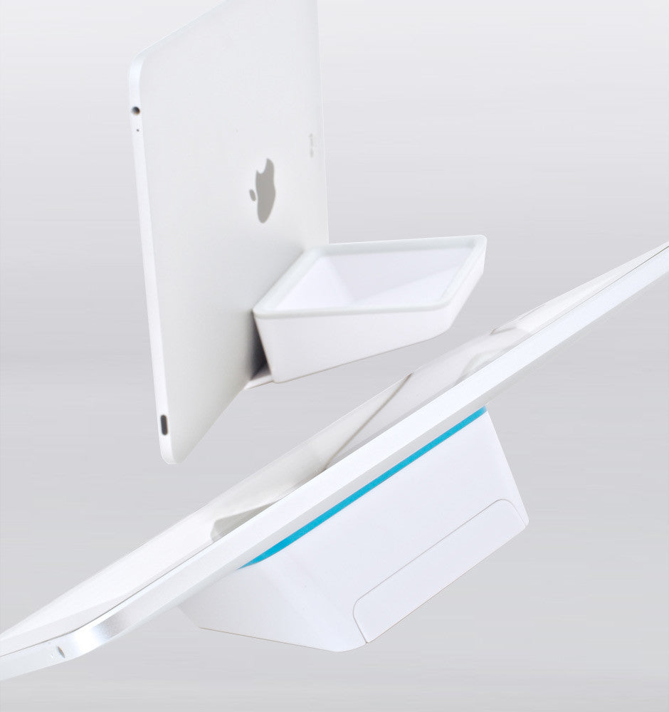 Bluelounge Nest Stand - Premium Laptop & Tablet Holder for Home & Office - Organize Your Workspace with Stylish Cable Management