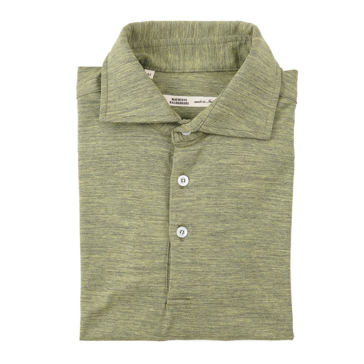 Premium Superfine Wool Polo Shirt for Men - Maurizio Baldassari Luxury Knitwear - Business Casual & Golf Wear