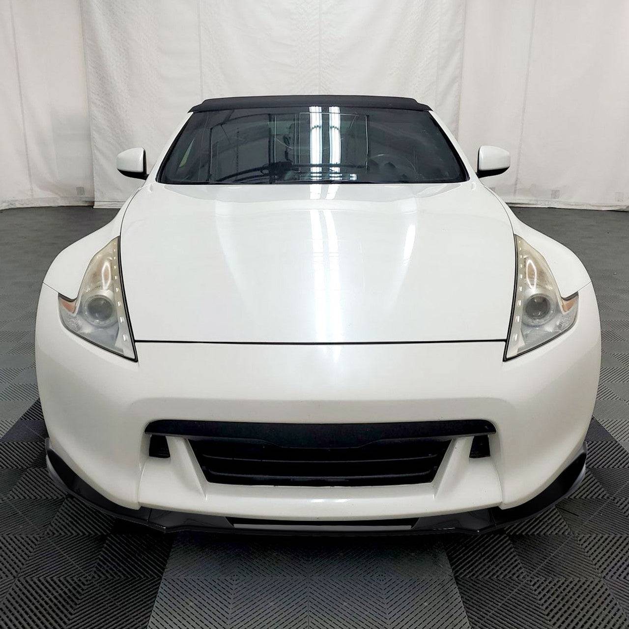 2009-2012 Nissan 370Z 3PC Glossy Black Front Bumper Lip Splitter Kit - Aggressive Style Upgrade for Street Racing & Car Shows