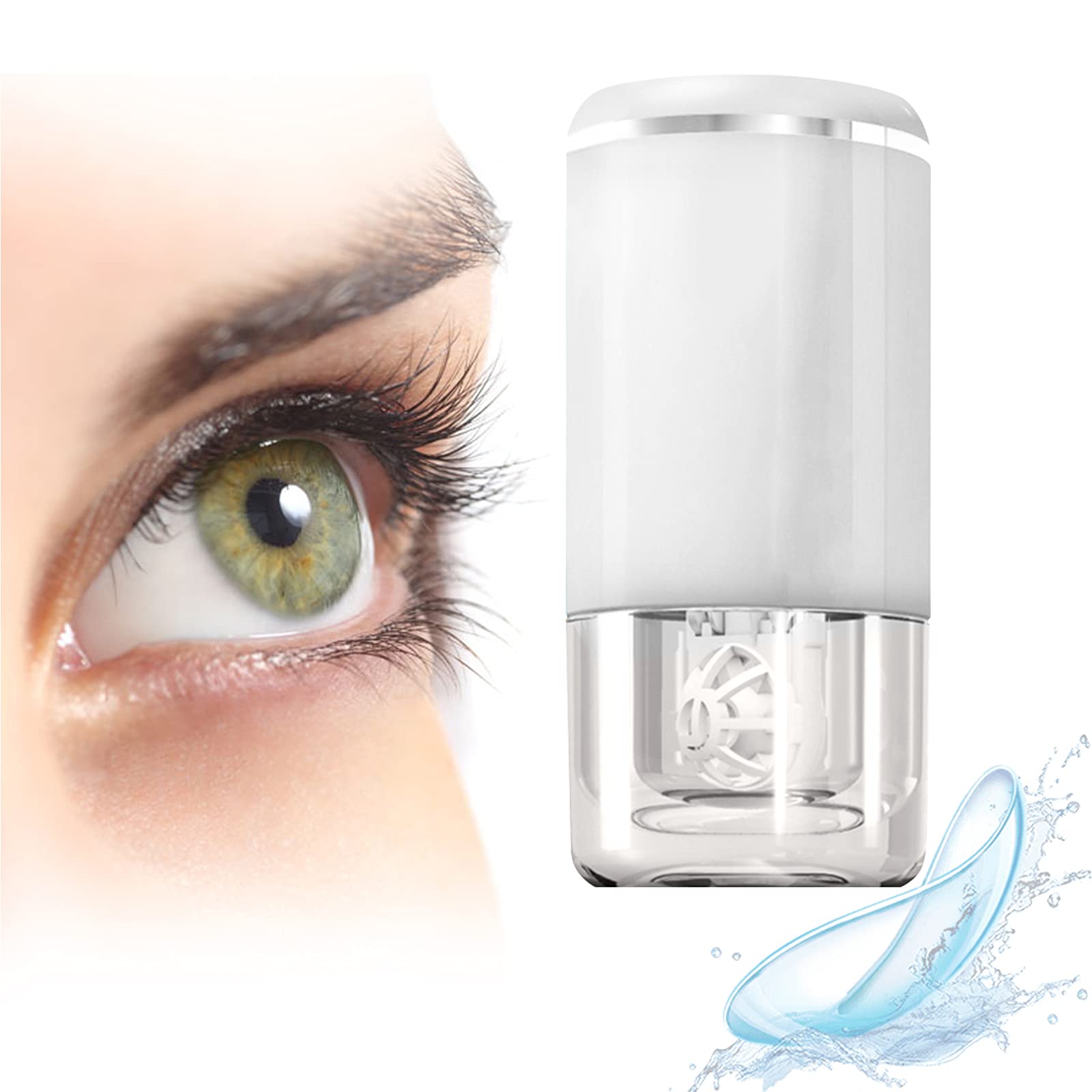Best Contact Lens Cleaner Machine for Soft & RGP Lenses - Automatic Cleaning & Disinfection | Perfect for Daily Lens Care at Home, Travel & Office Use