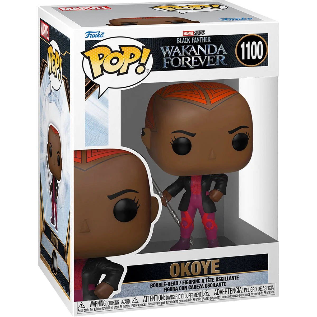 Marvel Black Panther Wakanda Forever Okoye Action Figure - Collectible Wakanda Warrior for Fans | Perfect for Display, Cosplay, and Marvel Movie Enthusiasts