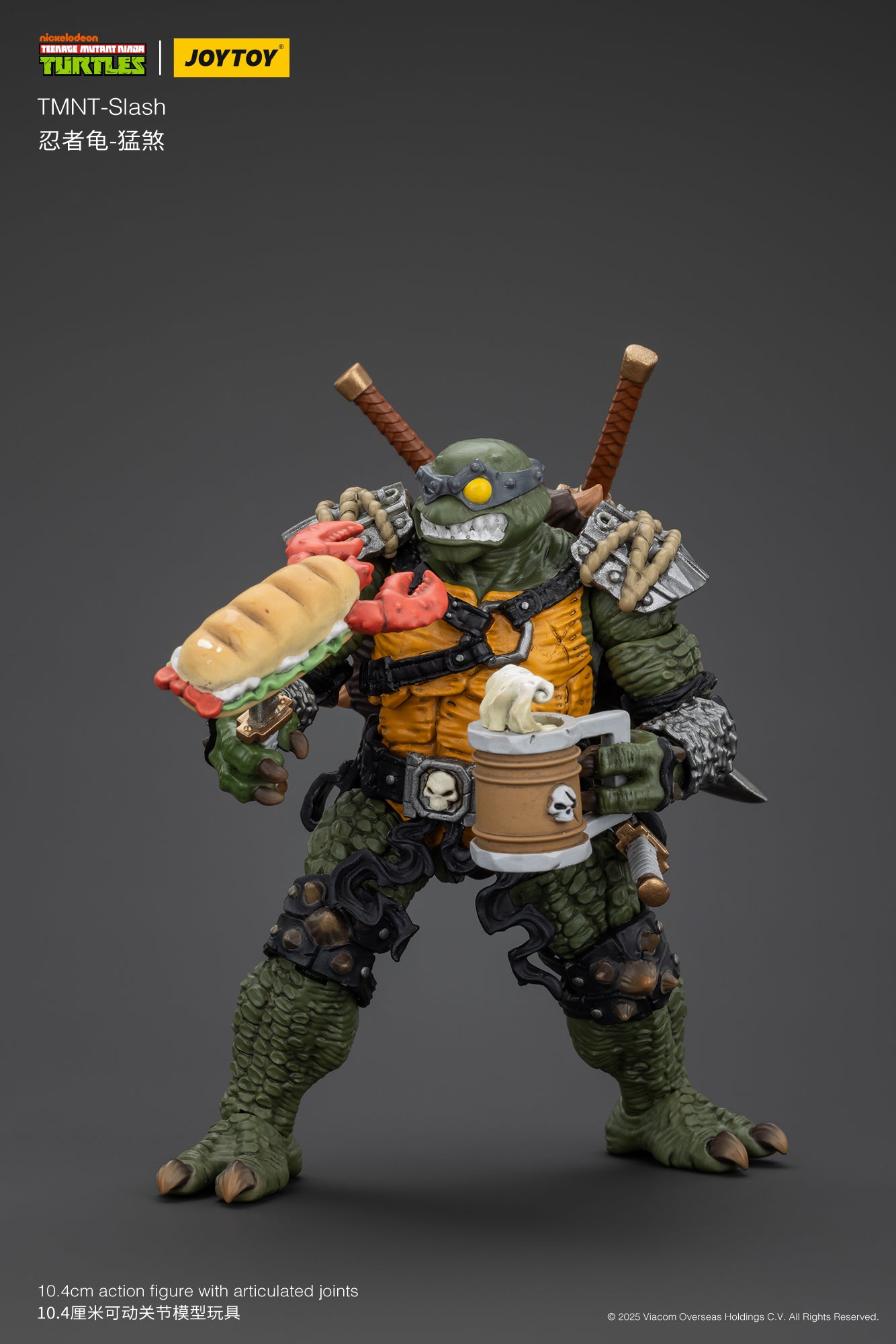 1/18 JOYTOY TMNT Slash & Tokka Action Figure Set - Collectible Ninja Turtle Villains for Display & Play - Perfect for TMNT Fans & Toy Collectors