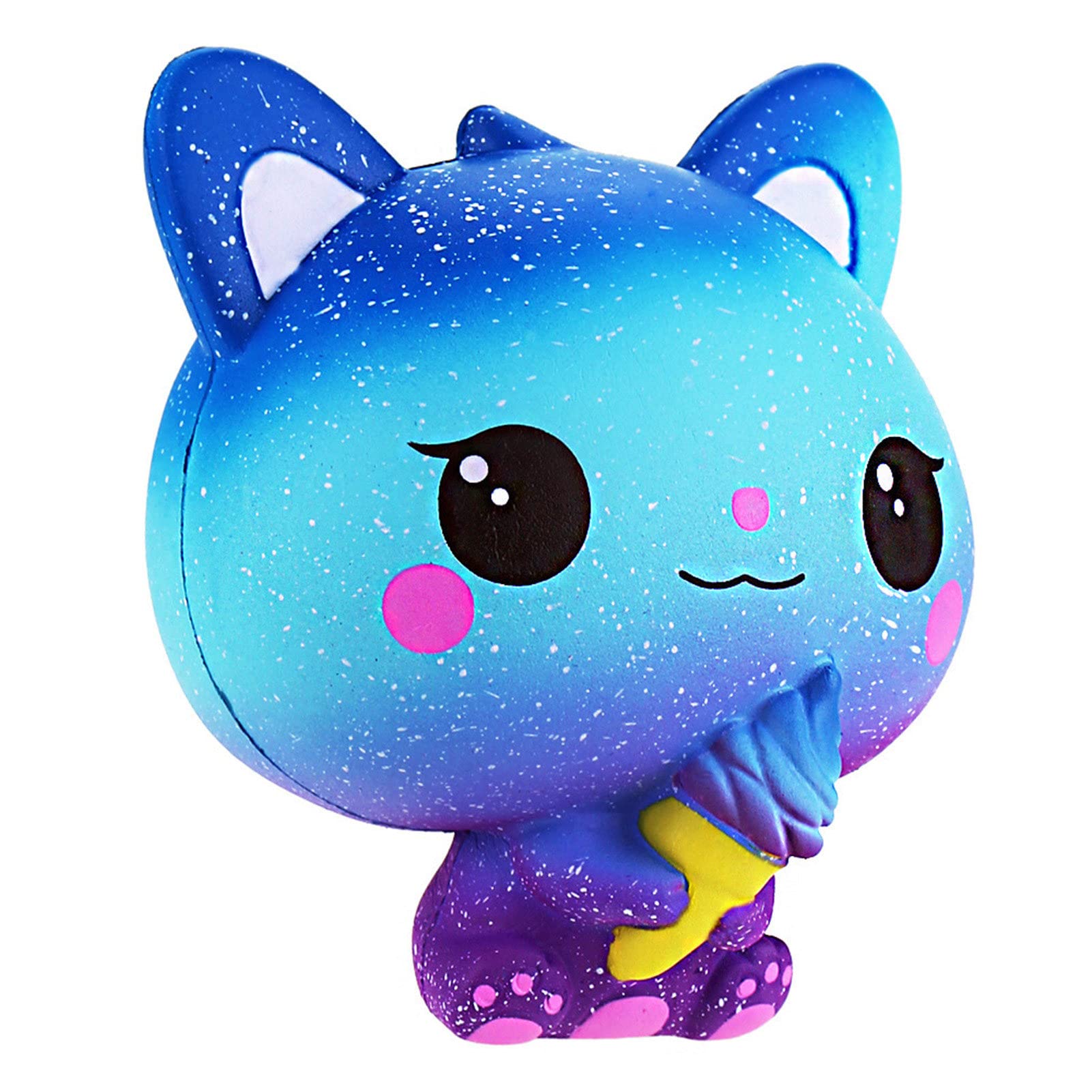 Stress Relief Squeeze Toys for Kids & Adults - Flexible Multi-Color Cat Decompression Toy with Smooth Edges | Perfect for Anxiety Relief, Office Stress, Classroom Fidgeting, and Sensory Play