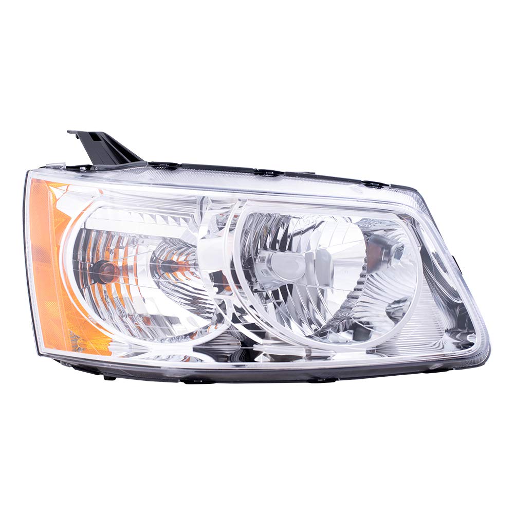 Brock Replacement Headlight Assembly Set - Driver & Passenger Side Compatible with 2006-2009 Pontiac Torrent (Part #15890727, 15890728) | Durable Aftermarket Headlights for Night Driving & Improved Visibility