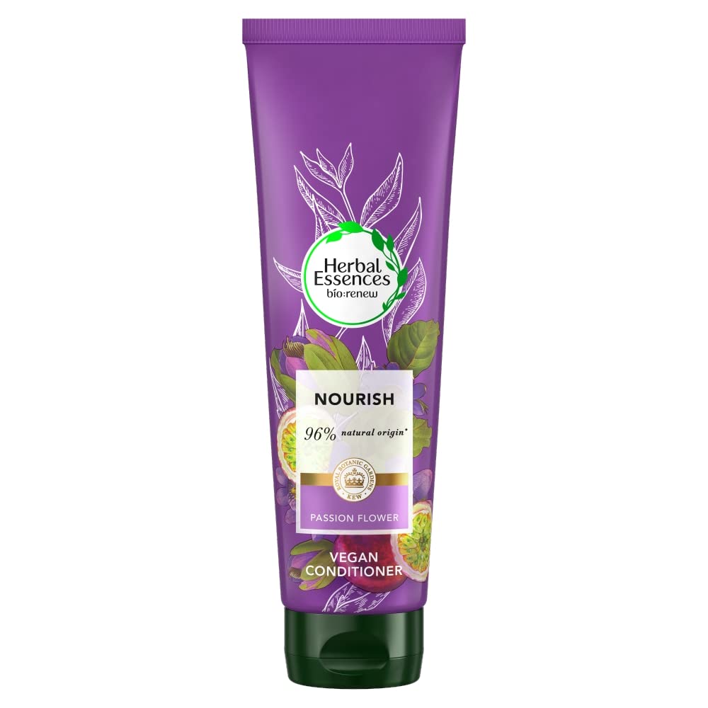 Herbal Essences Bio Renew Passion Flower & Rice Milk Conditioner 275ml - Hydrating & Nourishing Hair Care for Dry & Damaged Hair - Perfect for Daily Use & Salon-Like Results at Home