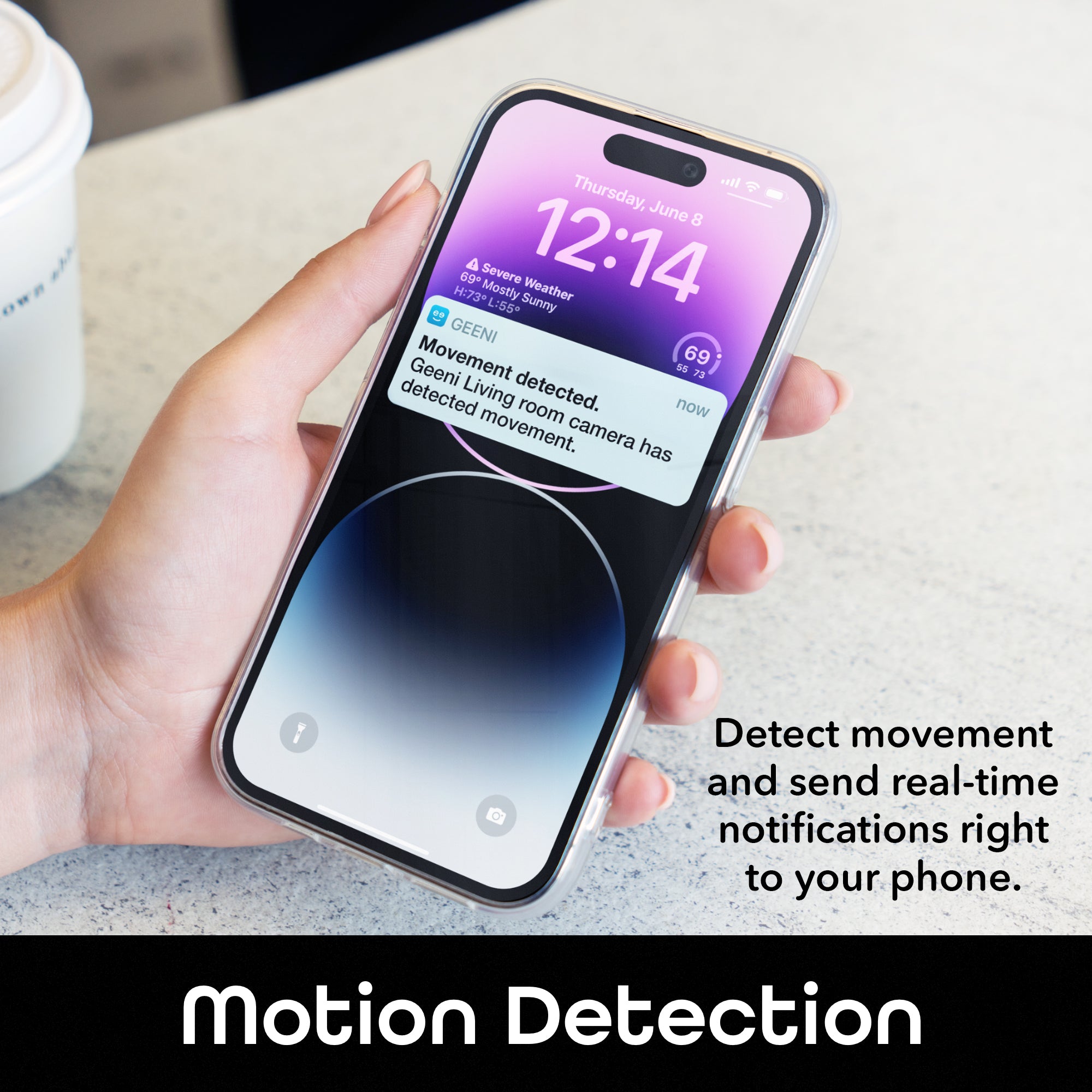 Geeni Insight Mini 2K Indoor Security Camera (2 Pack) - Wireless Smart Home Surveillance for Baby Monitor, Pet Camera & Home Security with Night Vision