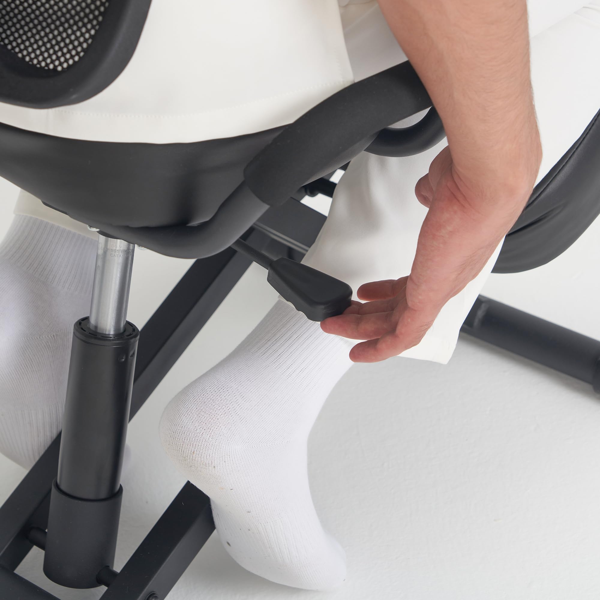 Ergonomic Kneeling Chair with Back Support - Adjustable Posture Correction Stool for Office & Home - Angled Seat Design Improves Spinal Alignment - Perfect for Meditation, Desk Work & Pain Relief