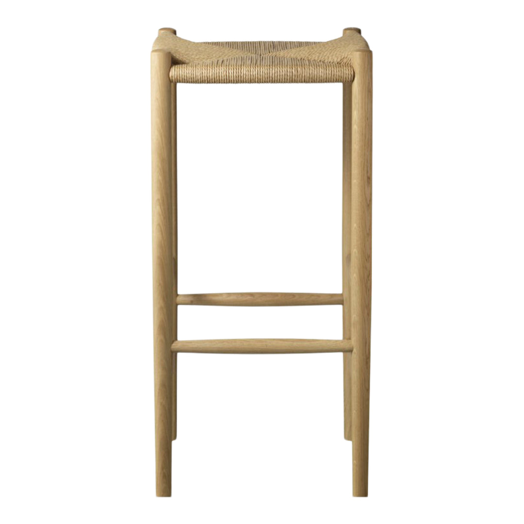 Jorgen Baekmark J164B Modern Bar Stool with Footrest - Adjustable Height Counter Stool for Kitchen Island, Breakfast Nook & Home Bar - Fdb Mobler Design