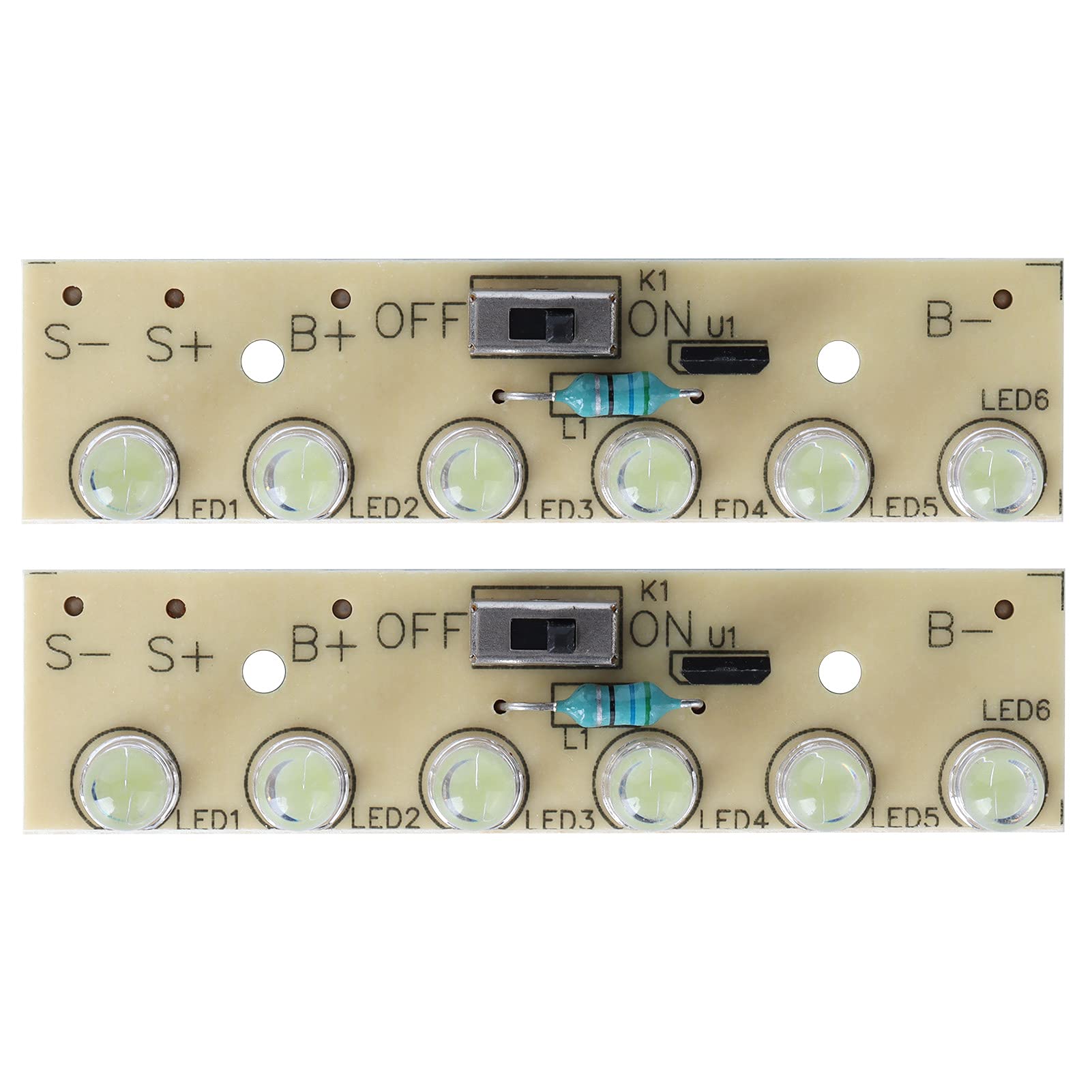 2Pcs Solar Lamp Charge Controller Module with Switch - 1.2V RF1206 PCB Board for Lawn Lights | Outdoor Garden Lighting, Pathway Illumination, Solar-Powered Landscape Decoration
