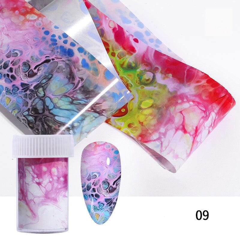 Marble Pattern Heat Transfer Foil Roll for DIY Crafts, T-Shirts, and Fabric Projects - Premium Metallic Vinyl for Custom Apparel and Home Decor