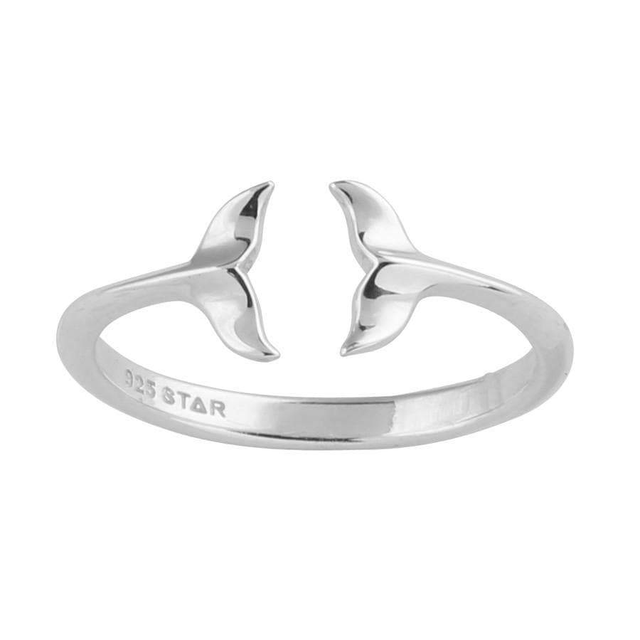 Leaping Dolphins Sterling Silver Ring for Women - Elegant Dolphin Jewelry Gift for Her - Perfect for Beach Vacations, Ocean Lovers & Special Occasions