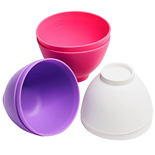 6 Medium-Pink, Purple, White