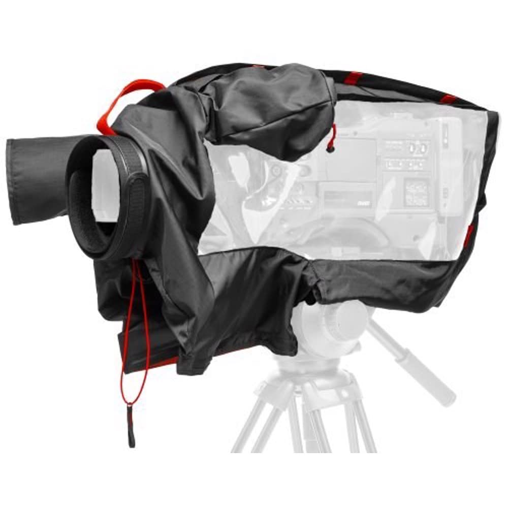 Manfrotto MB PL-RC-1 DSLR Camera Rain Cover - Waterproof & Dustproof Protection for Professional Lens Cameras - Ideal for Outdoor Photography in Rainy Weather (Black/Charcoal Grey)