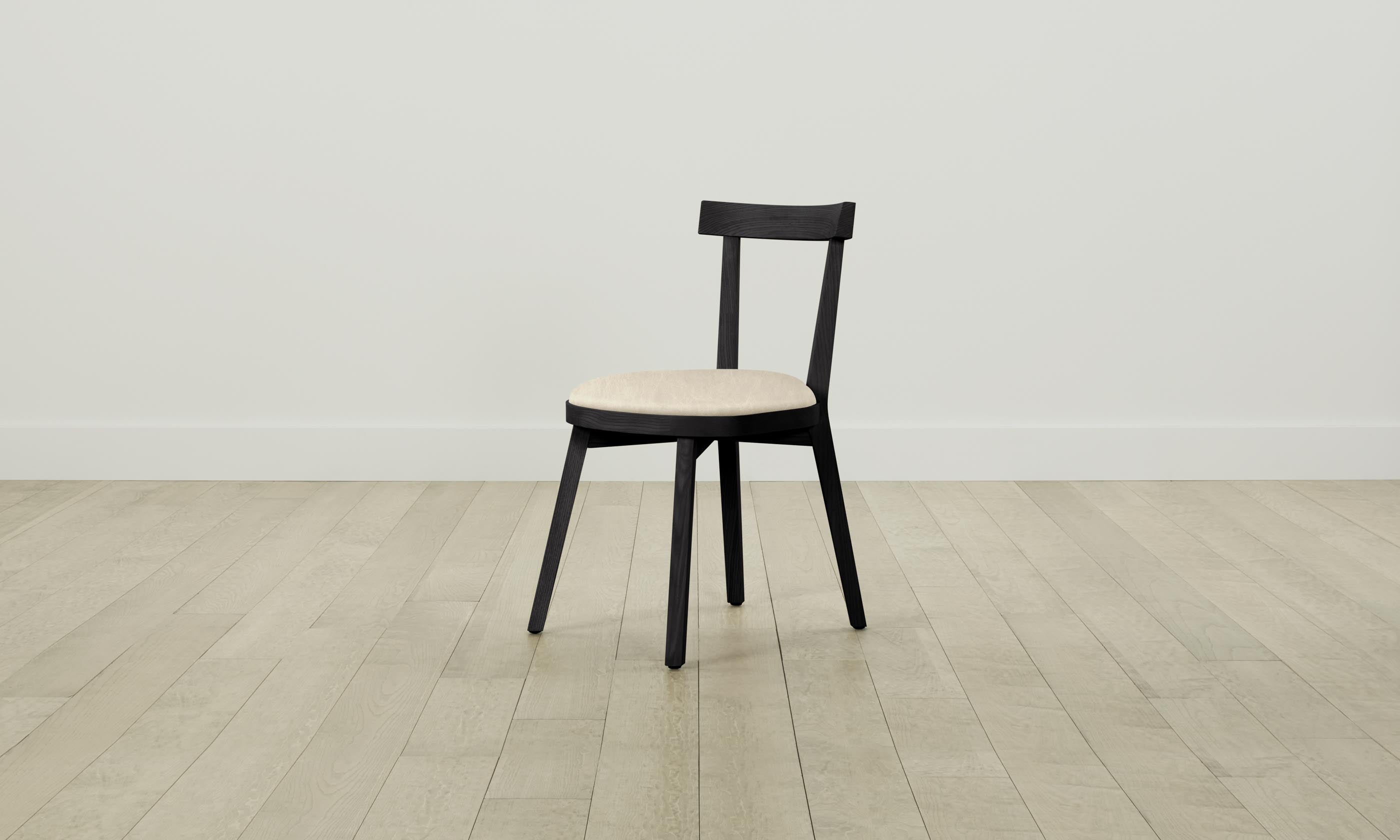 Allen Dining Chair - Premium Tuscan Leather Bisque Upholstery for Elegant Home & Restaurant Seating - Perfect for Dining Rooms, Kitchens & Office Spaces