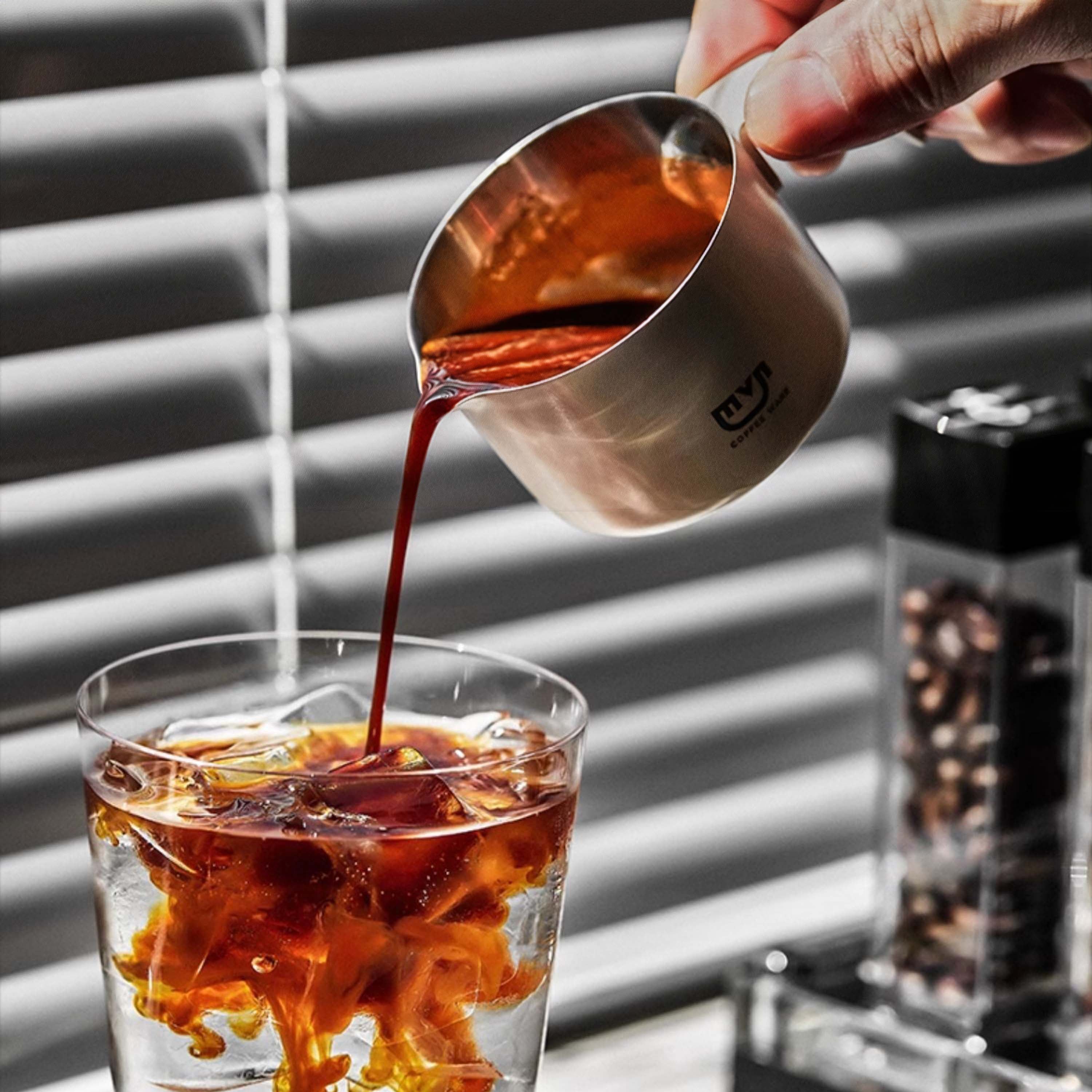 MUVNA Espresso Measuring Cup - Precise Coffee Dosing Tool for Baristas & Home Brewing - Perfect for Espresso, Latte & Cappuccino Making