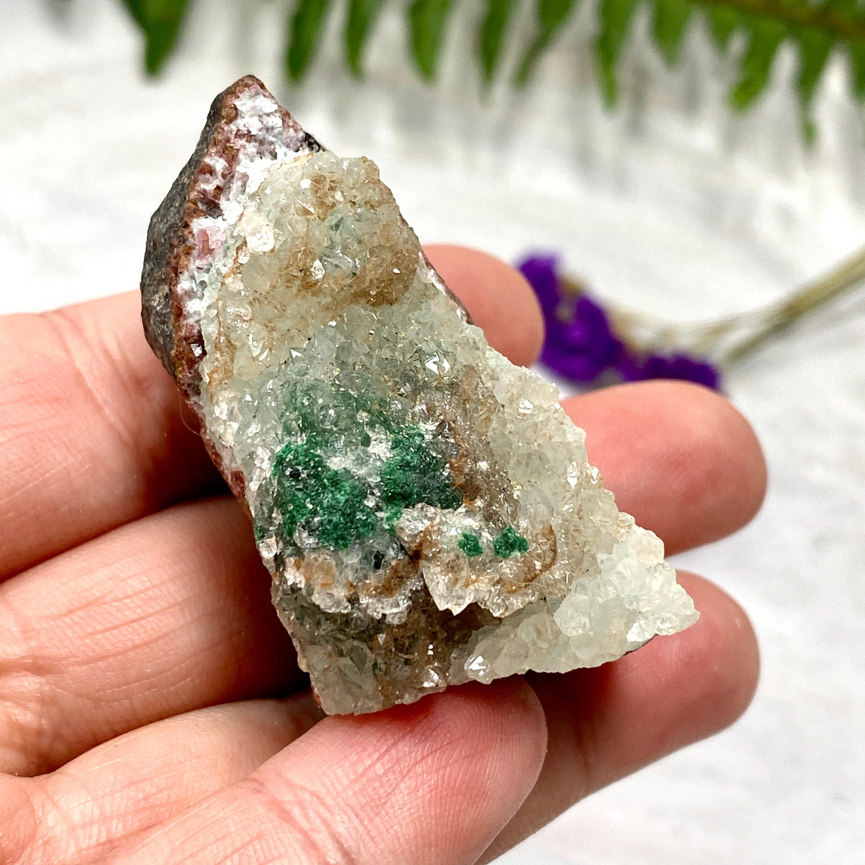 Drusi Coated Chrysocolla CR3279 - Natural Gemstone Jewelry for Healing & Energy Work - Perfect for Meditation, Reiki & Spiritual Practices