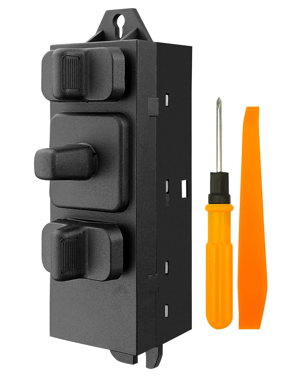 Power Seat Switch Front Driver Side Compatible with Chrysler Town & Country, Dodge Ram, Jeep Cherokee & Wrangler 1989-1995 - Replacement for 4373666AA 56049777AA - Easy Installation for Car Seat Adjustment