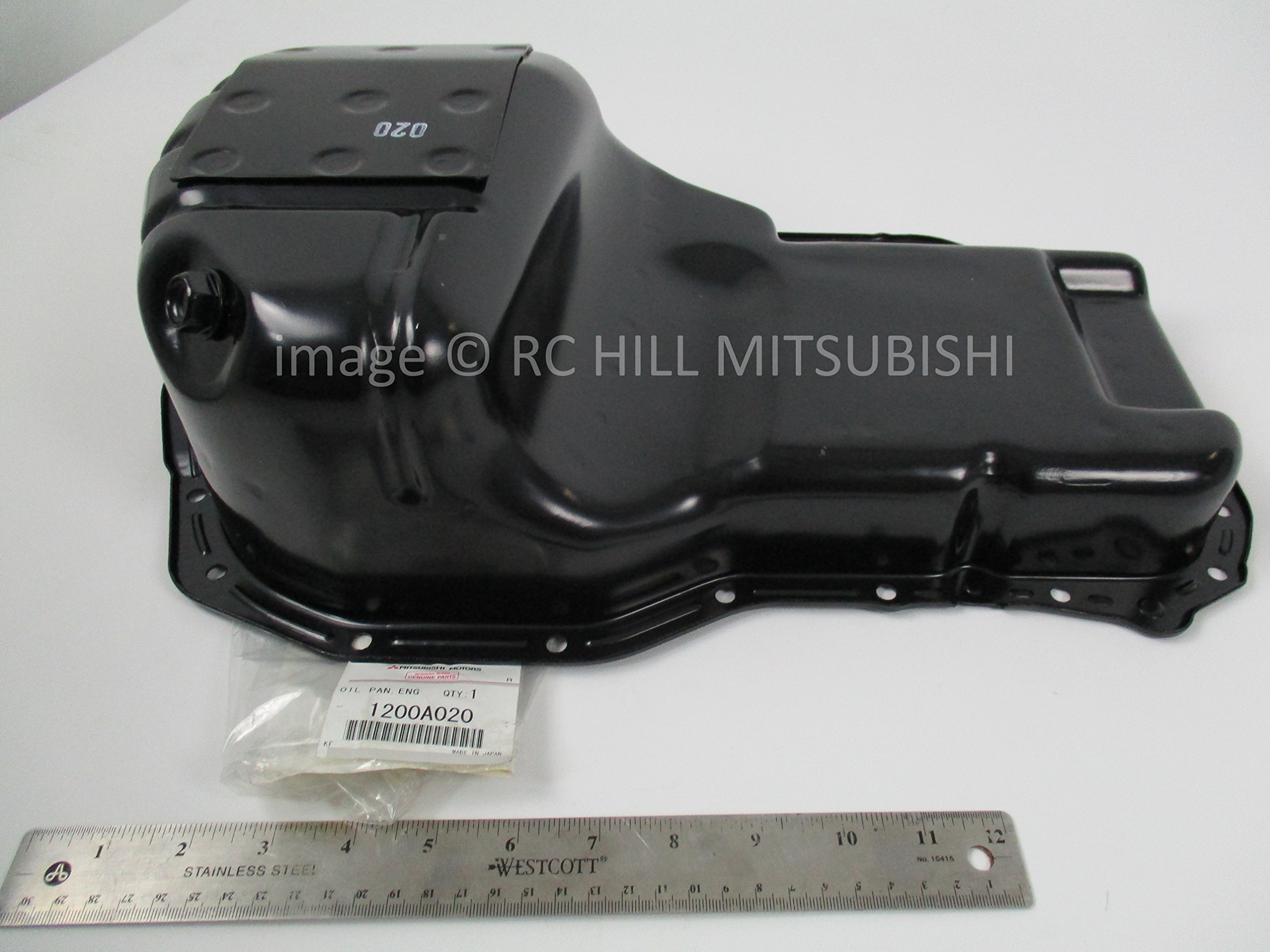 Genuine Mitsubishi OEM Oil Pan 1200A020 for EVO 2.0L I/C Turbo DOHC CT9A - Verify VIN# for Vehicle Compatibility - Perfect for Engine Maintenance & Performance Upgrades