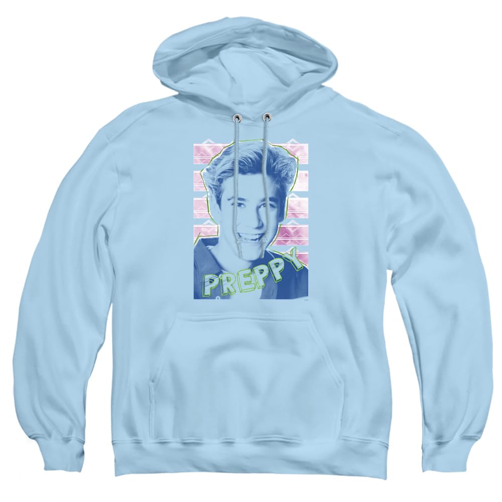 Saved By The Bell Preppy Unisex Adult Pullover Hoodie - Vintage 90s Style Casual Wear for Men & Women | Perfect for College, Streetwear & Retro Fashion Lovers