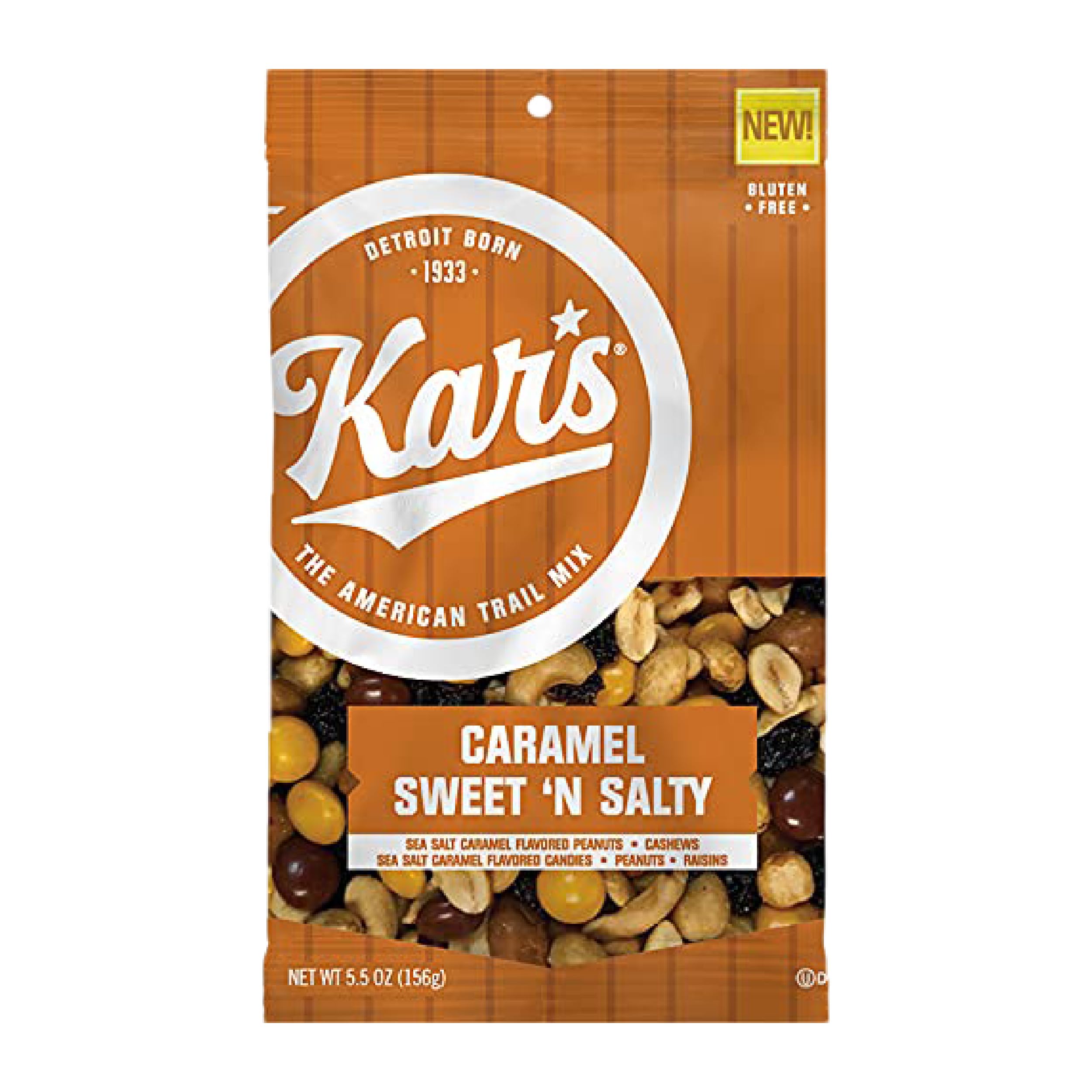 Kar's Nuts Caramel Sweet 'N Salty Trail Mix - 12 Pack (5.5 oz Each) | Healthy Snacks for Adults & Kids | Perfect for Hiking, Road Trips & Office Snacks