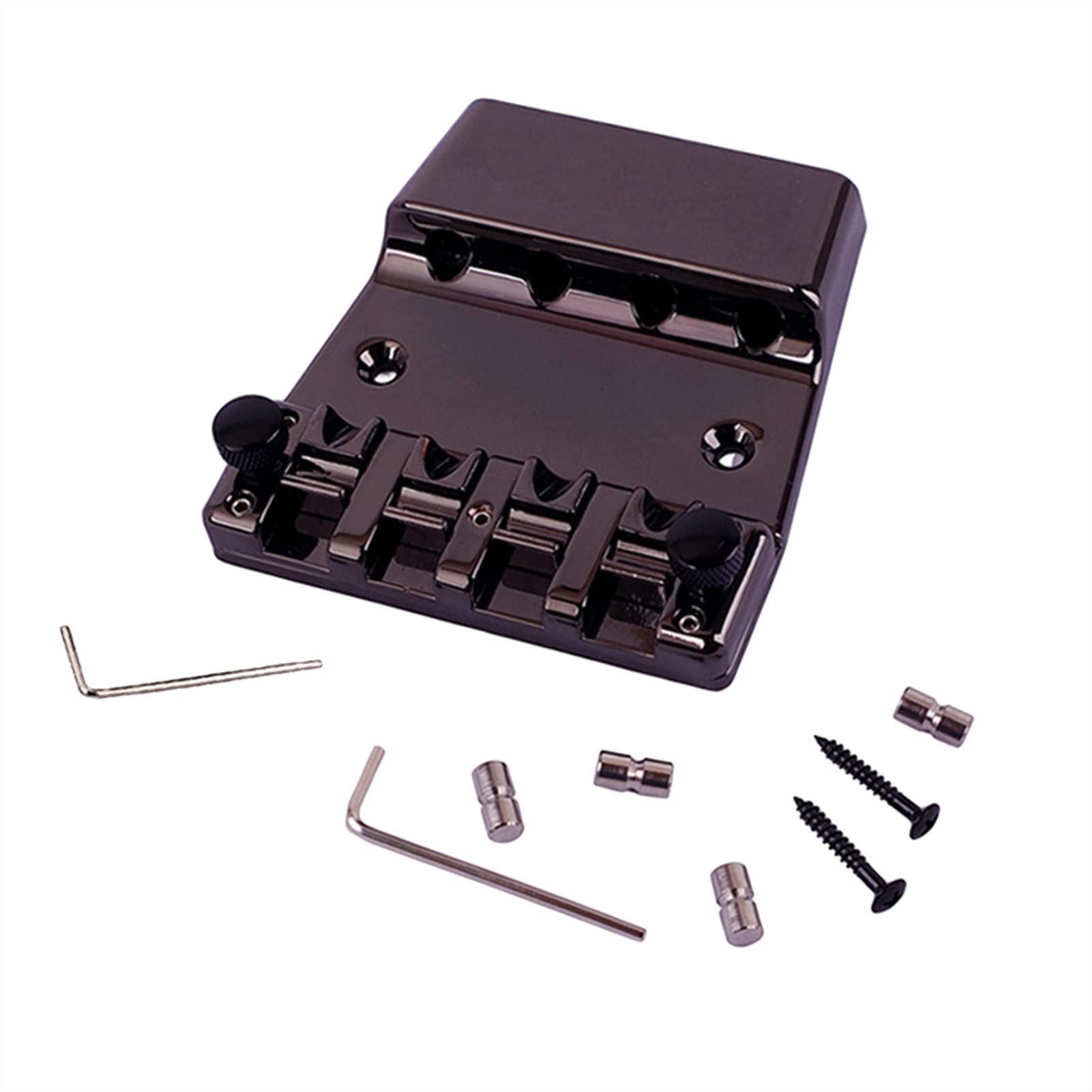 4 String Bass Bridge - High-Quality Electric Bass Guitar Replacement Bridge for Enhanced Tone & Stability | Perfect for DIY Repairs & Upgrades