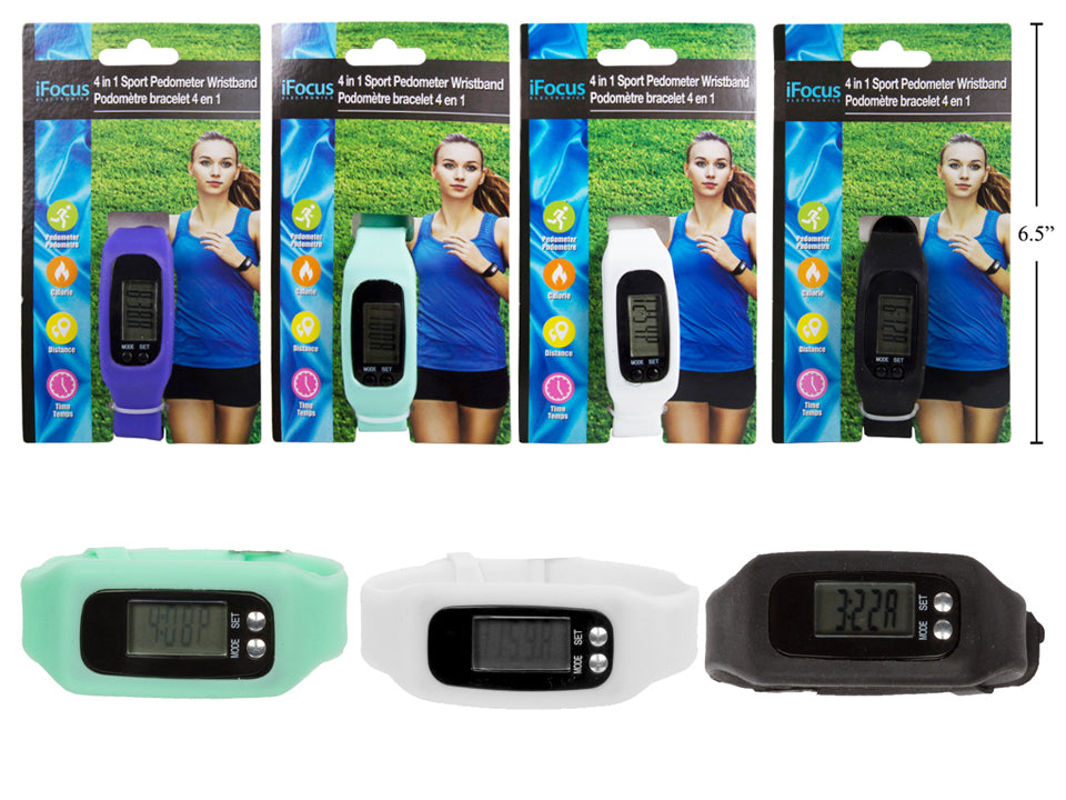 iFOCUS 4-in-1 Fitness Tracker with Step Counter, Calorie Burn Monitor, Distance Tracker & Sleep Monitor - Perfect for Running, Walking, Gym Workouts & Daily Activity Tracking