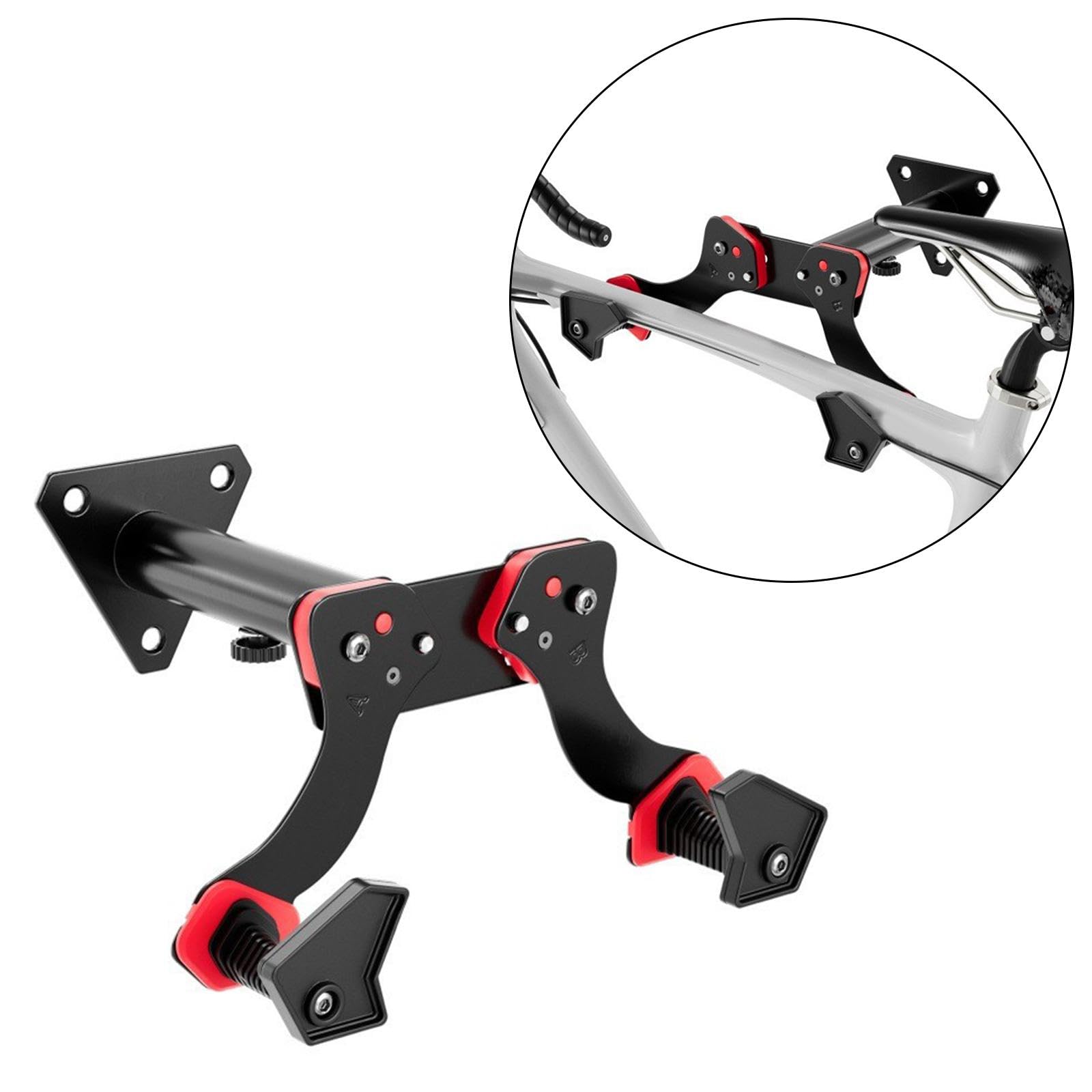 **Heavy Duty Bike Wall Mount Rack - Adjustable Bicycle Storage Hook & Holder for Indoor, Garage, Home - Secure & Space-Saving Bike Stand for Cycling Enthusiasts**    *(Use Case: Perfect for organizing bikes in small apartments, garages, or homes to maximize space while keeping bicycles safe and easily accessible.)*
