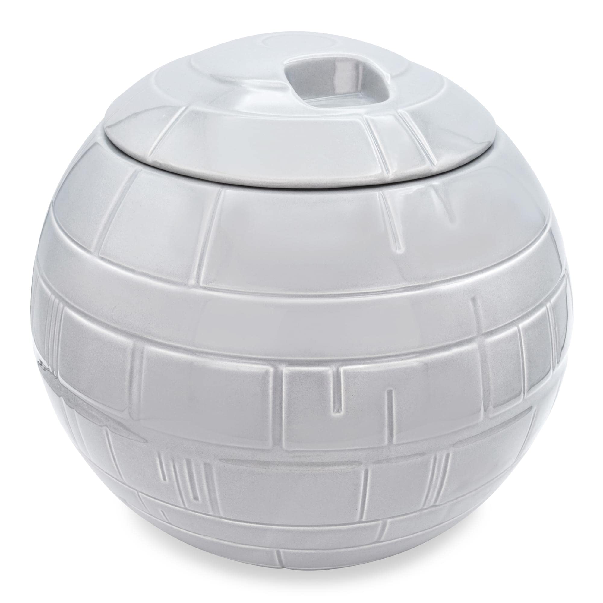 Star Wars Death Star 10-Inch Ceramic Cookie Jar with Lid | Large Kitchen Storage Container for Cookies, Snacks & Treats | Perfect for Star Wars Fans, Movie Nights & Gift Giving