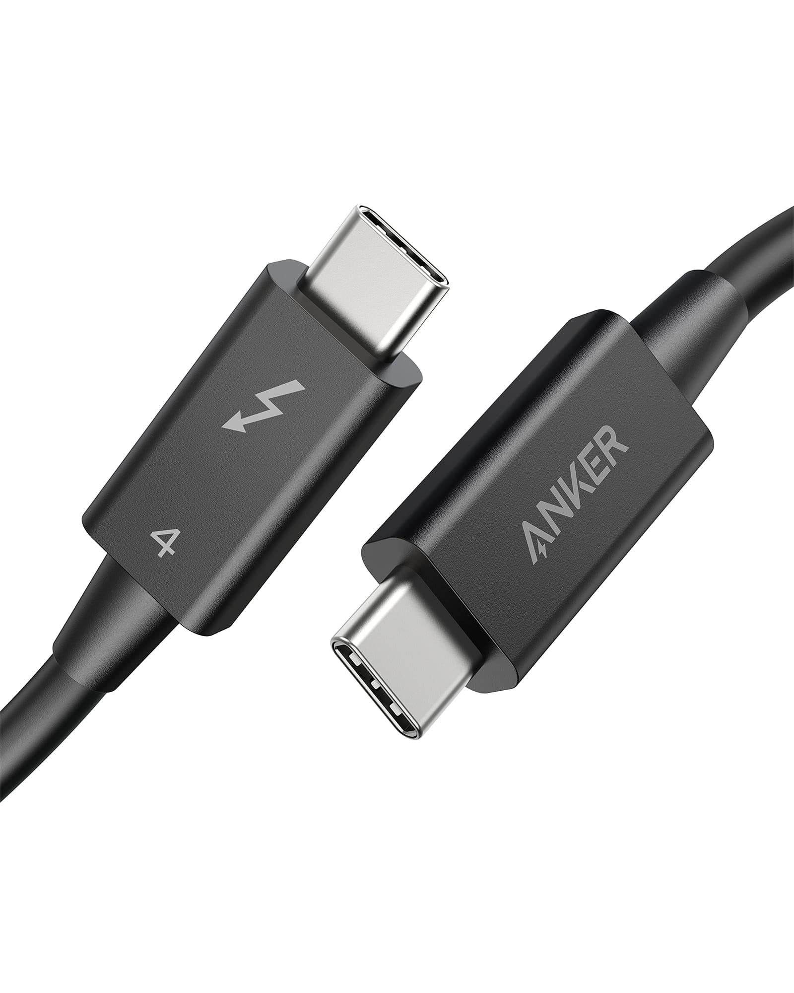 Anker USB C to USB C Cable 100W, Thunderbolt 4 Certified, 8K/4K Display & 40Gbps Data Transfer, Fast Charging Cord Compatible with MacBook Pro/Air, iPhone 16, iPad Pro, Samsung Galaxy - Perfect for Home Office, Gaming & Travel (2.3ft)